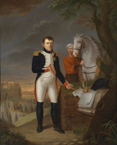 Napoléon dans la nuit après la bataille d